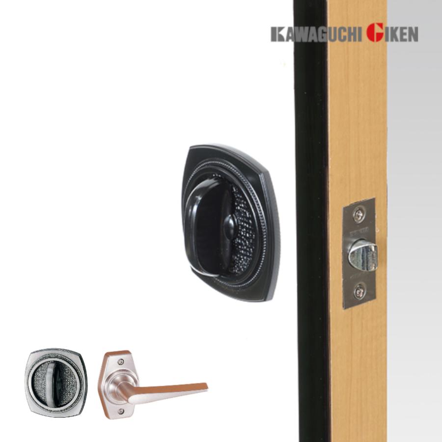 川口技研 戸襖錠 和室用 / 室内ドアノブ 交換 レバーハンドル 開き戸