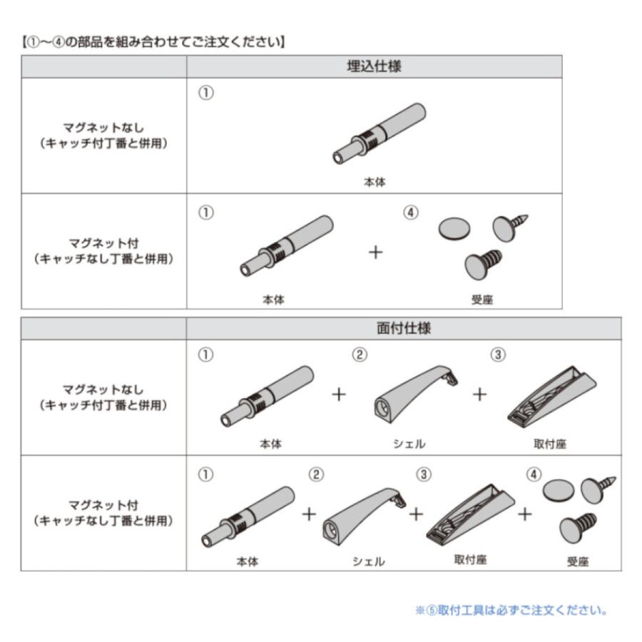 LAMP IT5700-8040 スリムプッシュラッチ (本体のみ) ミディアム