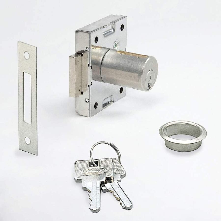 LAMP/スガツネ工業 3350-24 鍵番号指定 L24mm 仕上げ：シルバー 面付け