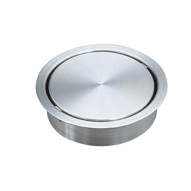 スガツネ工業 AD-DH015-HL 丸型・蓋付 LAMP ステンレス鋼製 屑入