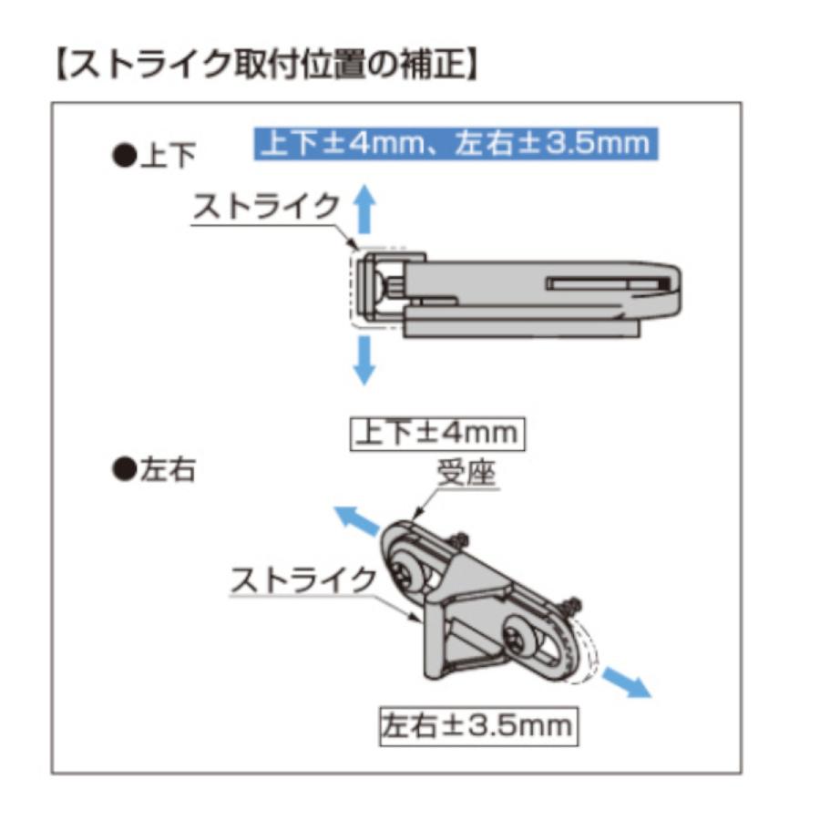 耐震ラッチ 地震対策 飛び出し防止 スガツネ プッシュラッチ MLC-100DS WT 白 上下補正±4mmタイプ LAMP 防災｜tk-kanamono-takeda｜02