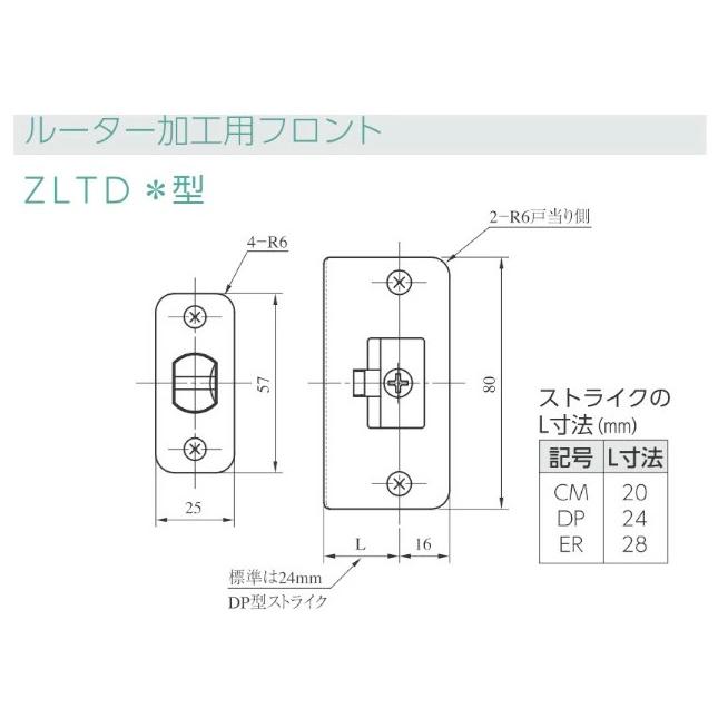 美和ロック ZLTD902 SV CB GD BK MIWA ゼルタ ZLT 鍵無し レバー