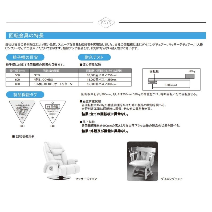 回転板 椅子用 スタンダード 160mm 回転盤 ベアリング 日本製 回転板 椅子用 スタンダード 160mm 回転盤 ベアリング 日本製