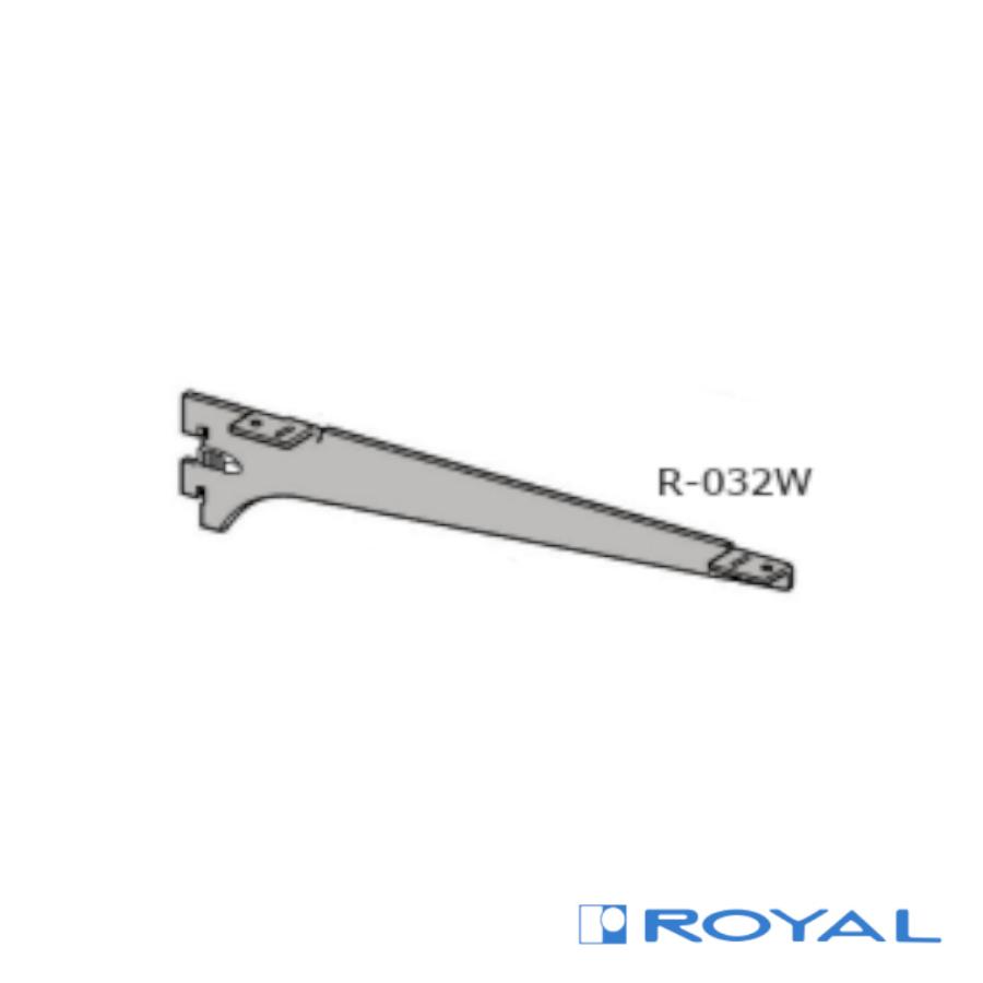 ROYAL ロイヤル ウッドブラケット L=250 R-032W クローム DIY 棚 可動