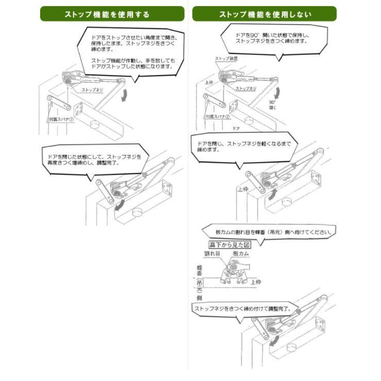 アウトレット 送料無料 全国一律送料5円 リョービ S 2p 取替用ドアクローザー シルバー ブロンズ ドアチェック ストップ付 取替 交換 パラレル型 ロジ出荷