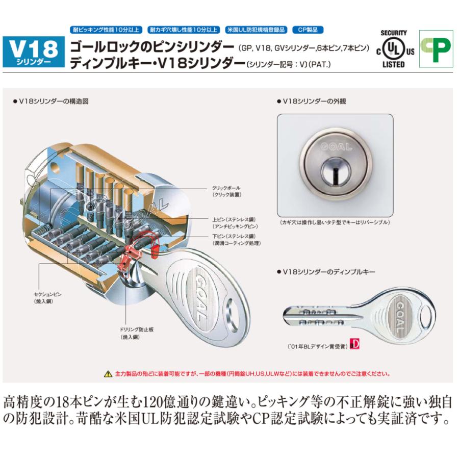 未使用品　GOAL VーMXL NU GOAL GOAL V-MXL-NU11 R L レバーハンドル 面付箱錠 右吊元/左吊元 外