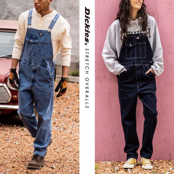 ディッキーズ ストレッチ オーバーオール つなぎ 作業着 作業服 農業