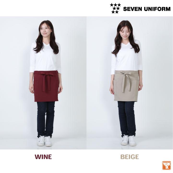 ショート エプロン 前掛け 腰巻 サロンエプロン ソムリエ 飲食店 業務