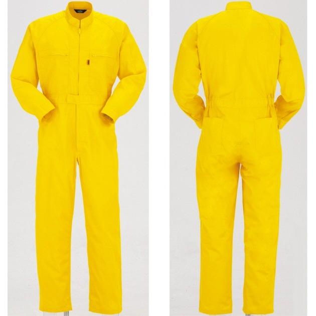長袖つなぎ ツナギ おしゃれ 作業服 上質素材 カラーつなぎ ほこりが