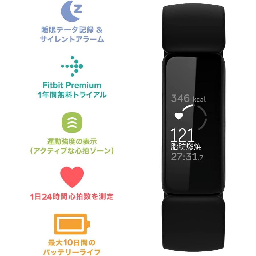 Fitbit Inspire 2 デザートローズ フィットビット fitbit スマートウォッチ 本体 活動量計 フィットネストラッカー 心拍数 日本正規品｜tk-retail2-fb｜02