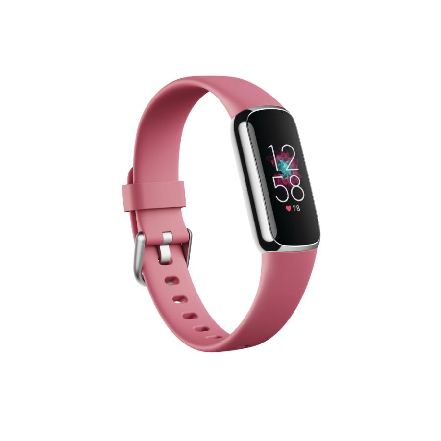 Google Fitbit Luxe 活動量計 オーキッド／プラチナ ステンレス 