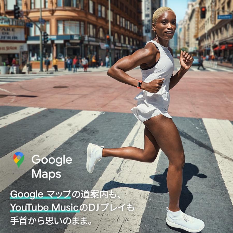 Google Fitbit Charge 6 活動量計 トラッカー Coral Champagne Gold  