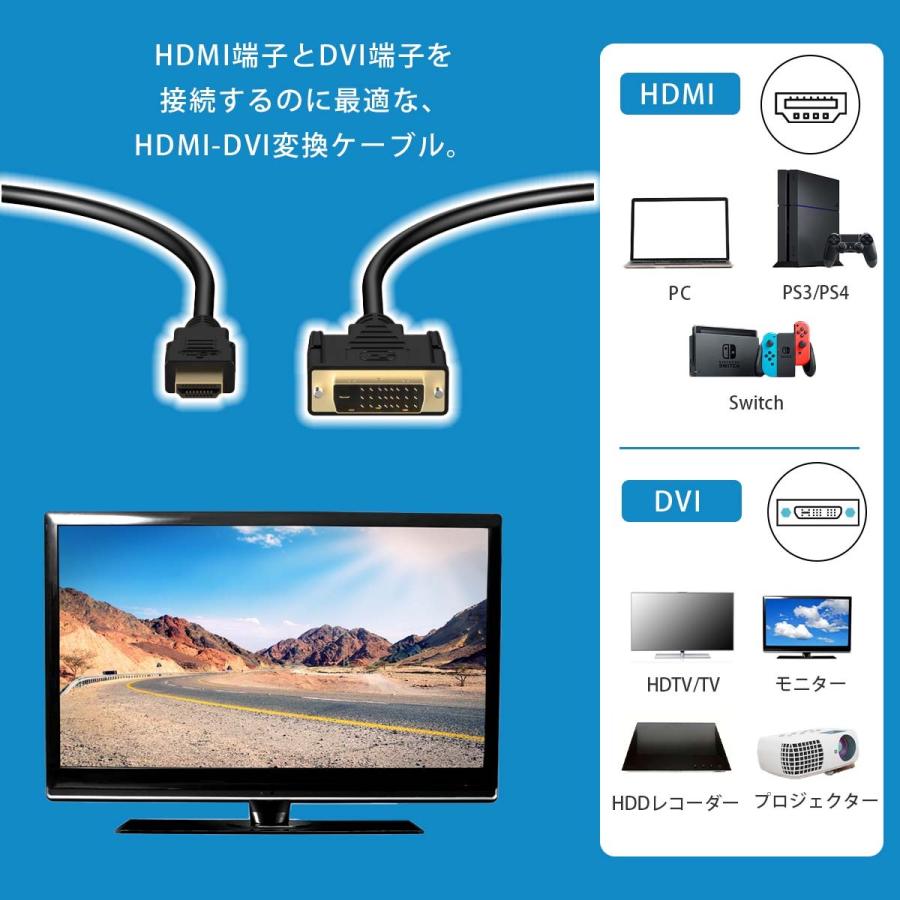 Blive skør ækvator samle DVI HDMI 変換ケーブル 1.8m 変換アダプタ 金メッキ1080P HDMI-DVI PS4 PS3 DVI24+1 24+5  :DVI24HDMI:ティーケーショップ - 通販 - Yahoo!ショッピング