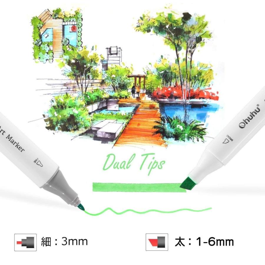 Ohuhu マーカーペン 100色セット 油性 太細両端 アルコールマーカー イラストマーカー コミック用 マンガ用ペンマーカー ツインマーカー 色ペン 暗記ペン 塗り絵 B07k8mk7pf 天空ストア 通販 Yahoo ショッピング
