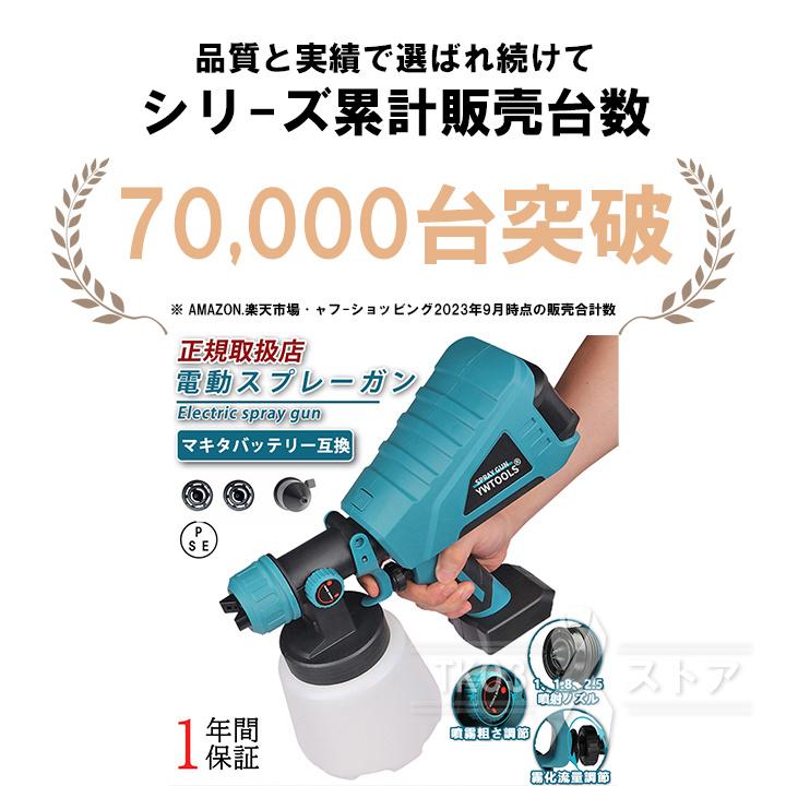 スプレーガン 電動 マキタ バッテリー 互換 充電式 小型 スプレーガン 電動 マキタ バッテリー 互換 充電式 小型