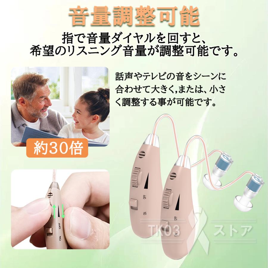 集音器 耳掛け式 2個セット USB充電式 小型 左右両用 集音機 集音器 耳掛け式 2個セット USB充電式 小型 左右両用 集音機