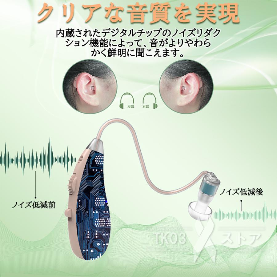 集音器 耳掛け式 2個セット USB充電式 小型 左右両用 集音機 集音器 耳掛け式 2個セット USB充電式 小型 左右両用 集音機