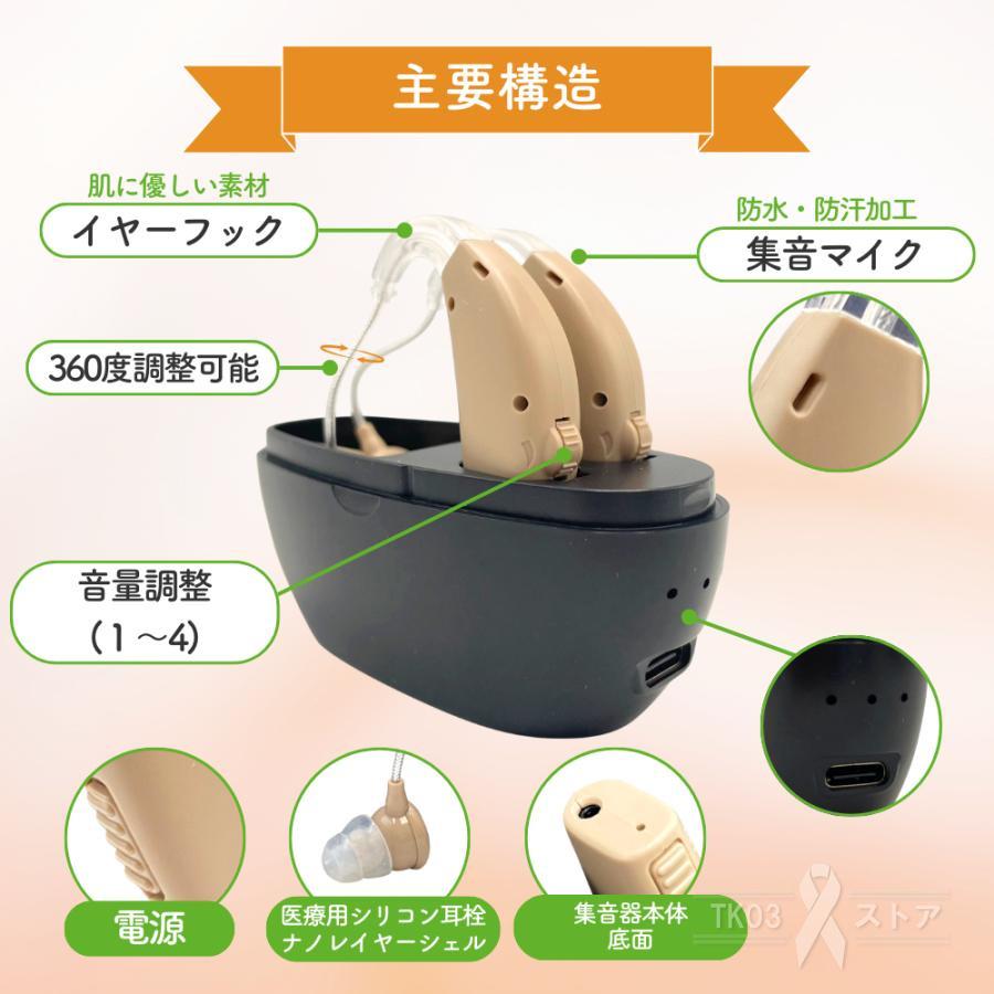 集音器 高齢者 充電式 軽量 らくらく ワイヤレス イヤホン型 集音器 高齢者 充電式 軽量 らくらく ワイヤレス イヤホン型