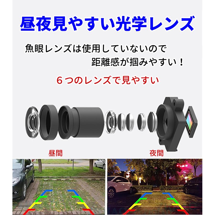 バックカメラ ７インチモニター セット ケーブル延長可能 1本配線 かんたん配線 白色LED 暗視カメラ 12V/24V対応 ガイドライン有/無 鏡像 防水 日本語説明書 |  | 11