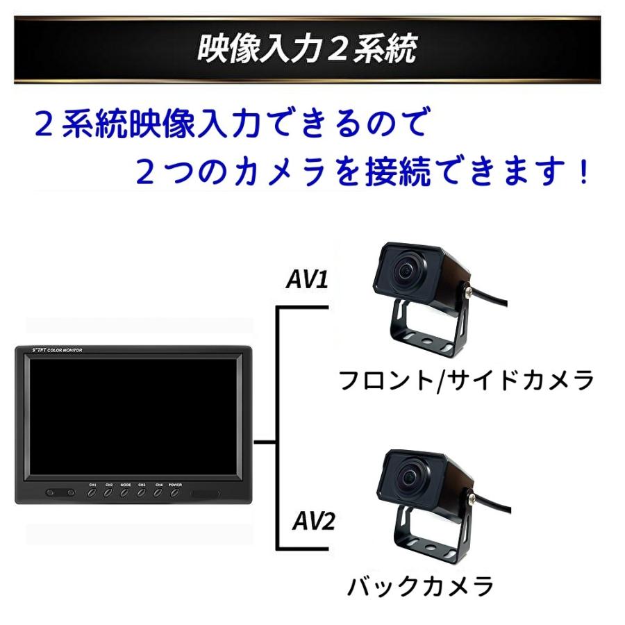 AHD IPS液晶 オンダッシュモニター 9インチ リアモニター フロント