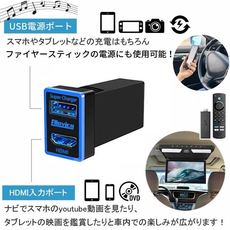 TOYOTA 急速充電 USBポート HDMI ミラーリング 電源ソケット スマホ 