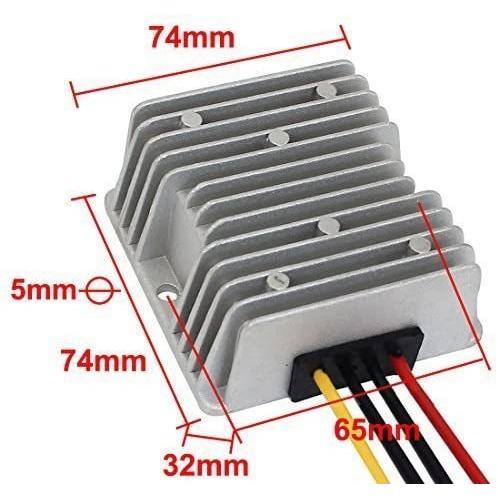 デコデコ 直流コンバータ 48V(DC30-60V)入力 DC12V 10A出力 120W 降圧