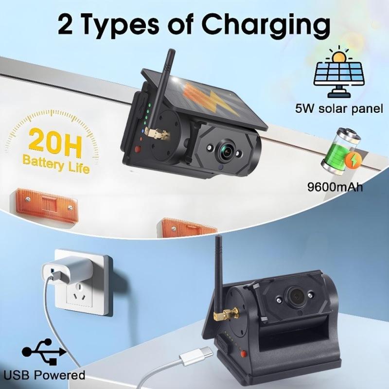 ワイヤレス ソーラー充電式 バックカメラ 増設 追加用 配線工事不要 1分取付 バックカメラ 強力磁石搭載 デジタル信号 DC9v~36v対応 録画機能付 1年間販売店保証 |  | 01
