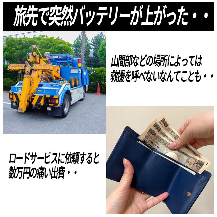 ジャンプスターター モバイルバッテリー 12V バッテリー上がり