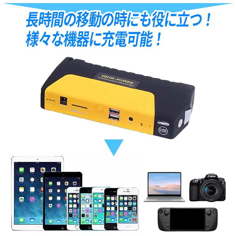 ジャンプスターター モバイルバッテリー 12V バッテリー上がり