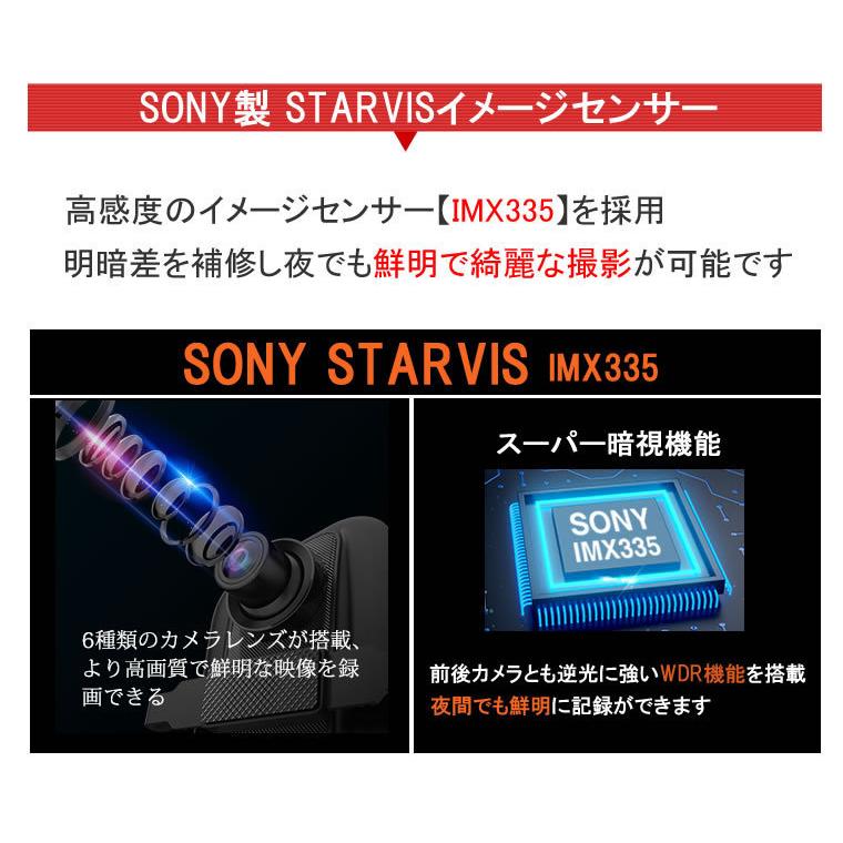 【新品未使用】 ドライブレコーダー 4K 28fps Ultra HD 前後カメラ GPS ジェスチャーコントロール SONY製CMOSセンサー 2.45インチIPSモニター WDR搭載 ノイズ対策 駐車監視 日本LED信号機対応 32GB MicroSDカード同梱 G-Sensor 常時録画 ドライブレコーダー 4K 前後カメラ GPS ジェスチャーコントロール SONY