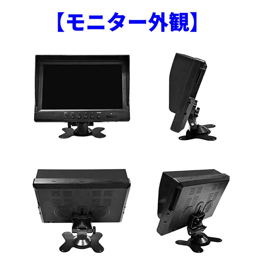オンダッシュ IPS液晶モニター9インチ 録画機能付 4画面分割 4カメラ