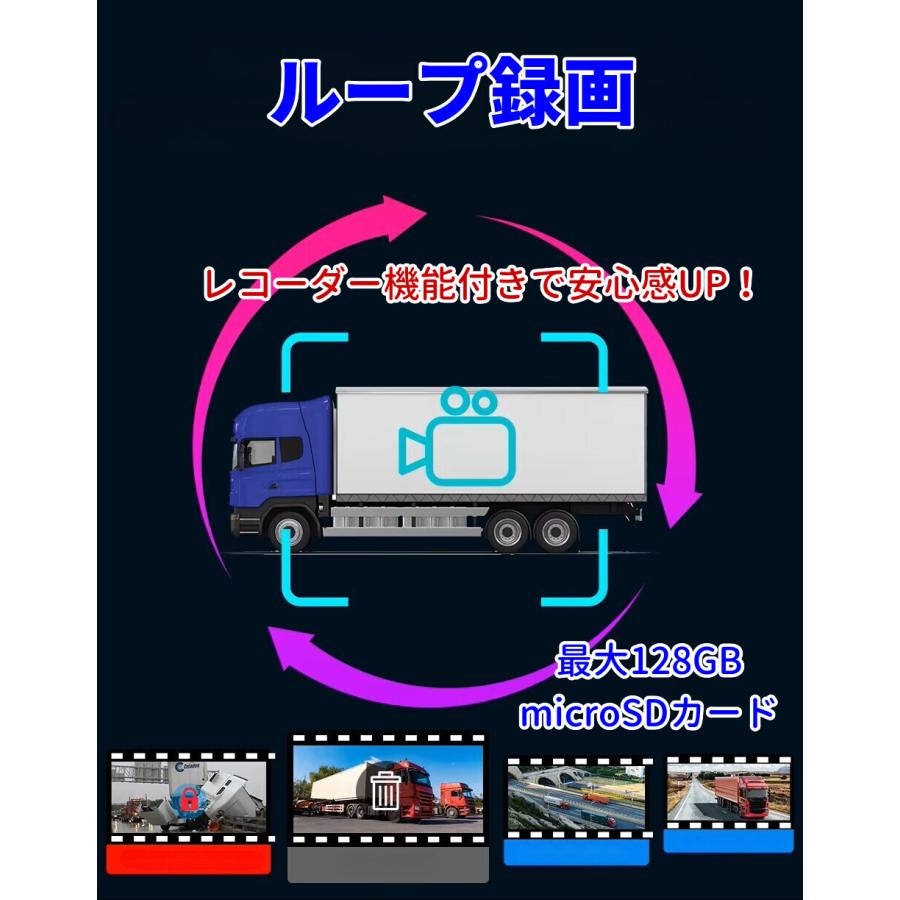 ワイヤレス ソーラー充電式 7インチ バックカメラ モニター セット
