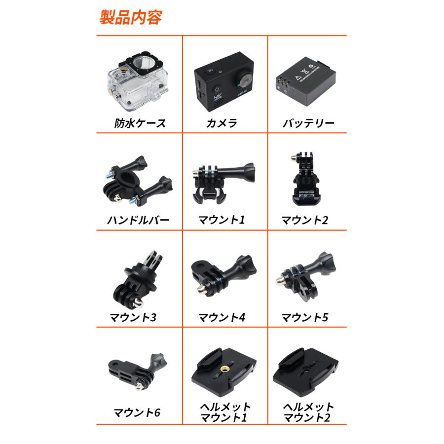 アクションカメラ ウェアラブル iPhone Android対応 防水 防塵 アクションカメラ ウェアラブル iPhone Android対応 防水 防塵