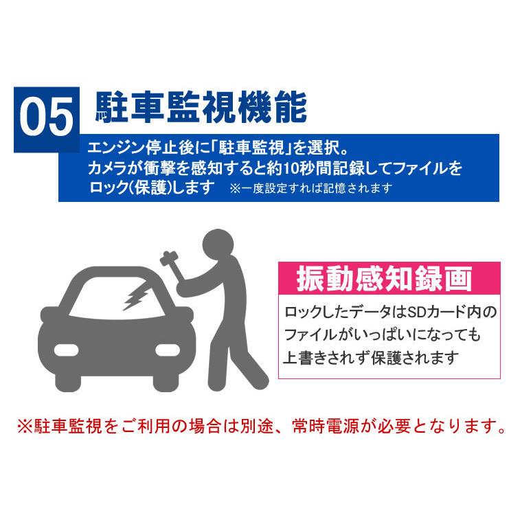 360度 全方位 ドライブレコーダー リアカメラ付 メモリーカード付 マルチビュー 駐車監視 Gセンサー 200万画素 4.5インチ 車内撮影 日本語説明書｜tk1234｜07