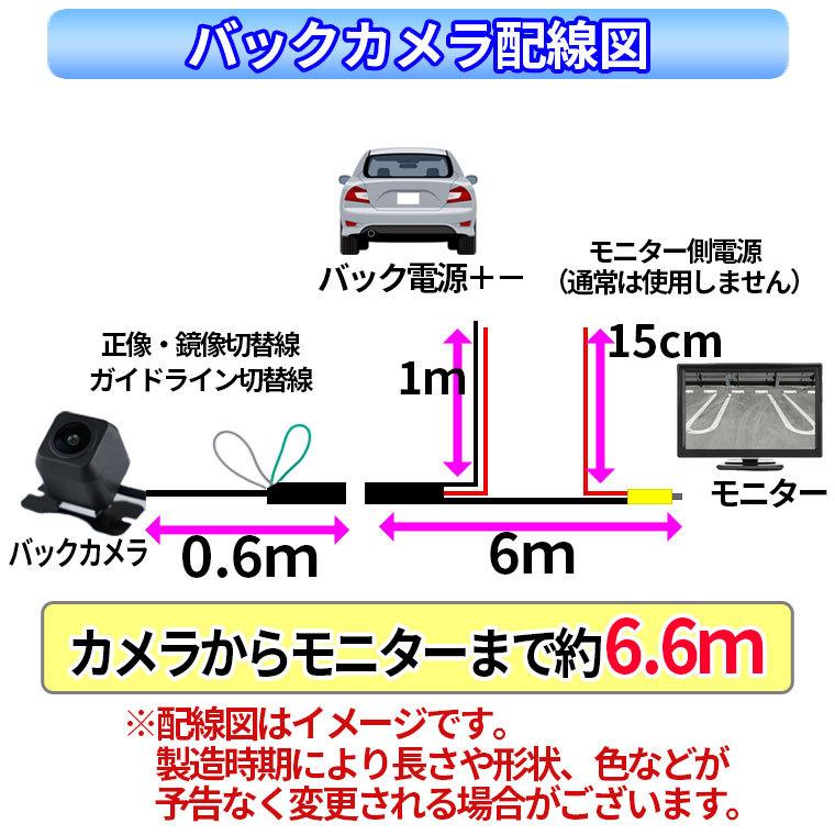 バックカメラ 小型 防水IP68 CCD フロント リヤ 角型 視野角150度 正像・鏡像切替 ガイドライン有・無し機能 DC12V電源 角型 ナイトビジョン ブラック｜tk1234｜12