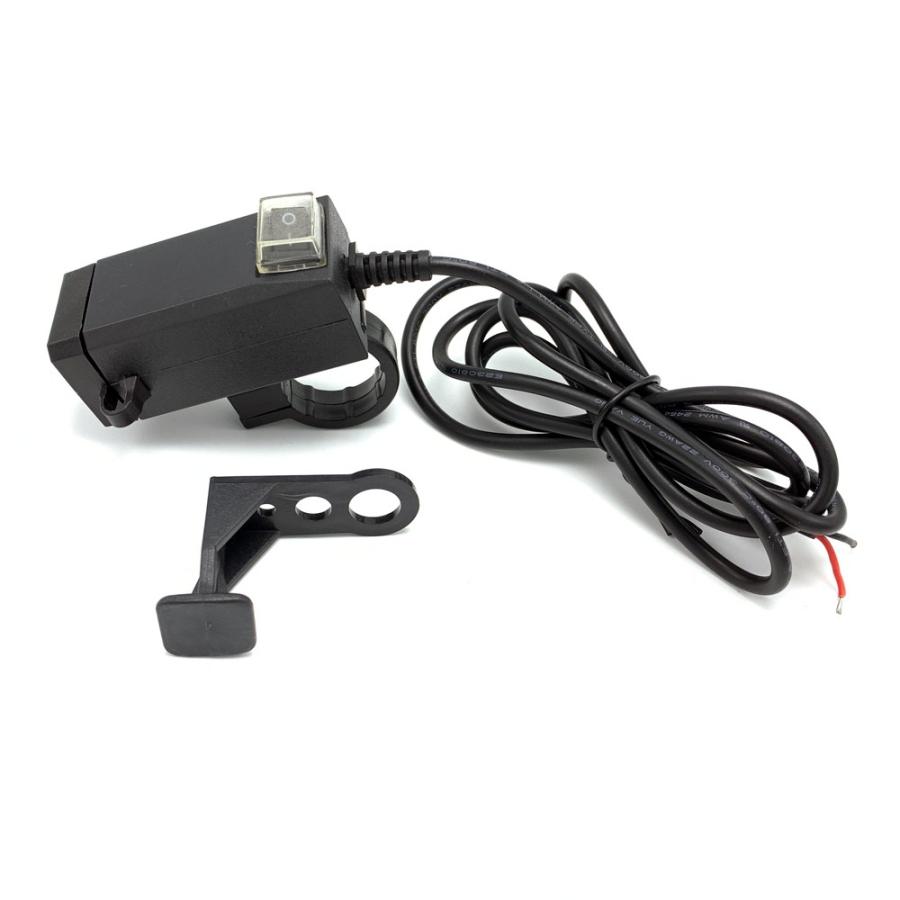 Usb電源 オートバイ Dc 12v 24v バイク バイク用 Usb充電器 2usbポート On Offスイッチ付 携帯等充電 防水防塵 急速充電 5v 2 1a 1a Yc A12 Tkサービス 通販 Yahoo ショッピング