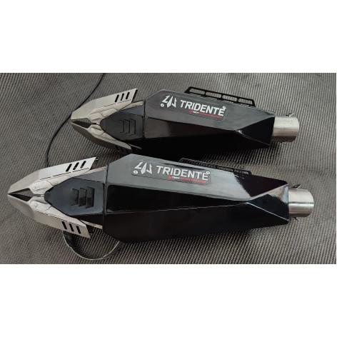 3Tech Racing Tridente Scorpion Daily ロボットマフラー 可変バルブ 差込口径51mm バイク用 スリップオン |  | 04