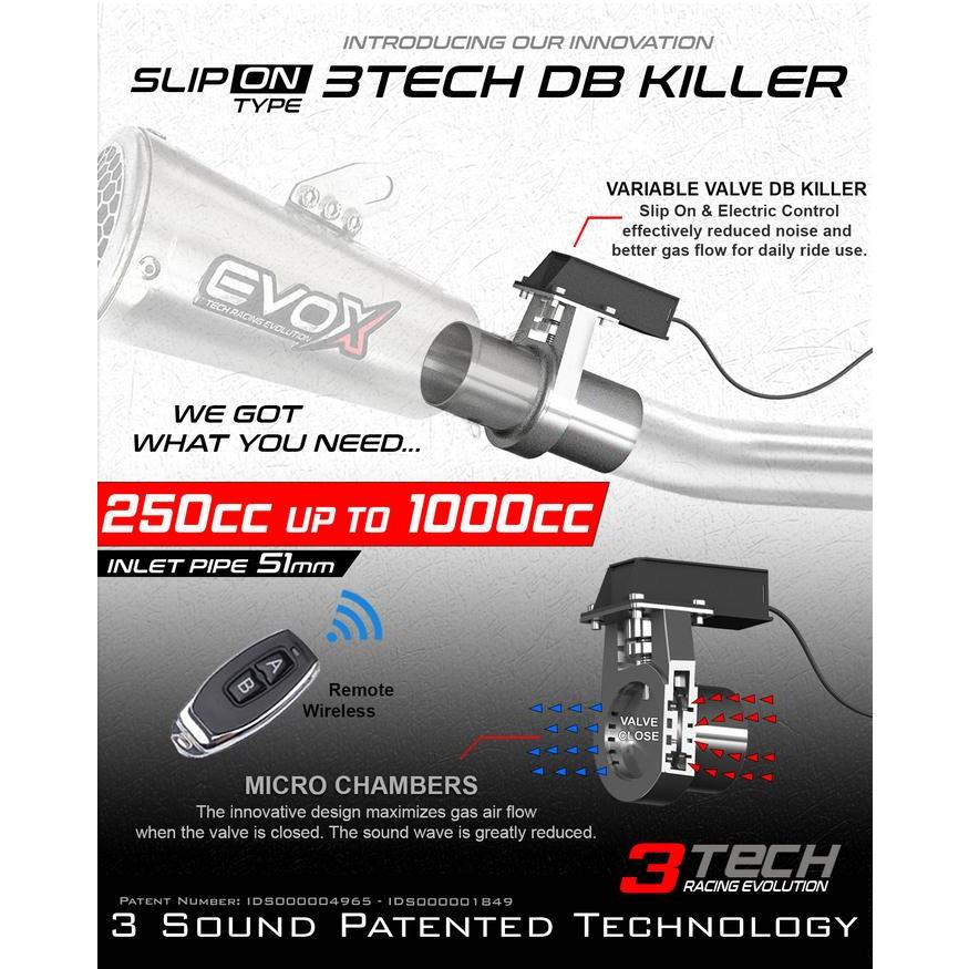 3Tech Racing DB Killer バイク用 可変バルブ マフラー 音量調整 |  | 02