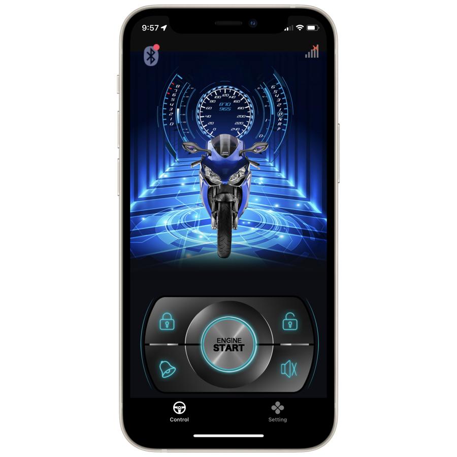 バイク用 後付スマートキーキット スマートフォン連動 キーレス
