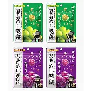 忍者めし 鉄の鎧 マスカット味 グレープ味 4袋セット : TK 忍者めし 鉄の鎧 マスカット味 グレープ味 4袋セット : TK