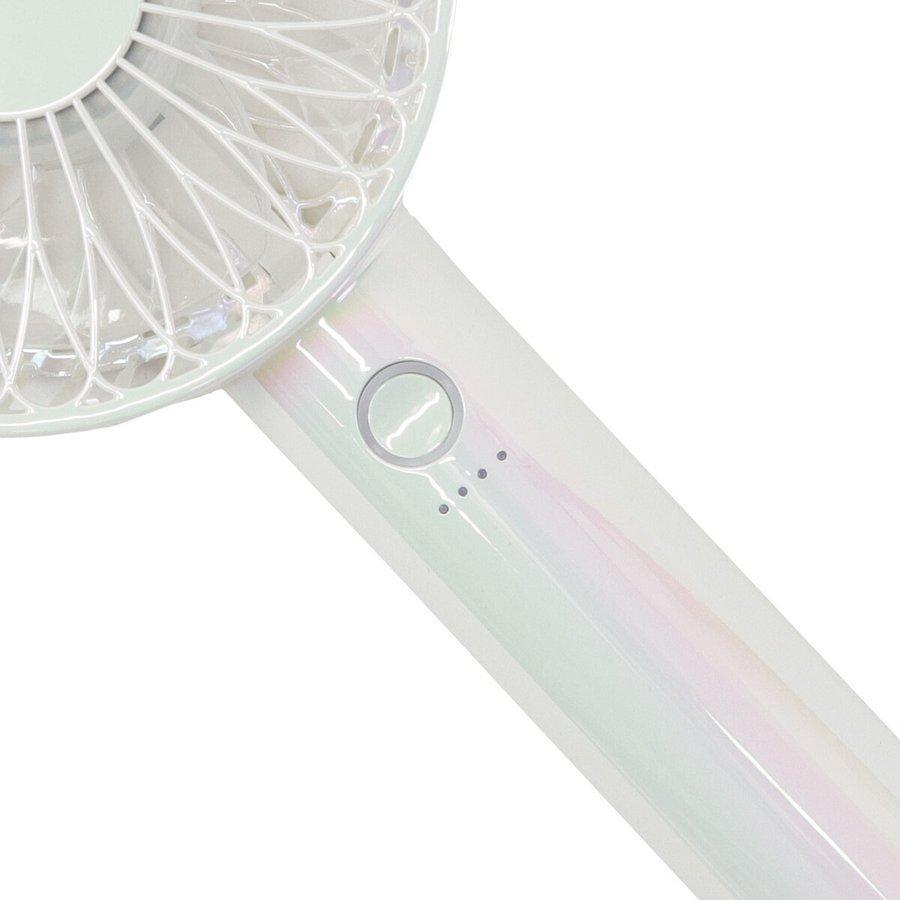 フレハンディファン 携帯扇風機 手持ち扇風機 卓上扇風機 USB充電式 5段階風量調整 オーロラ (オーロラホワイト) | Francfranc | 03