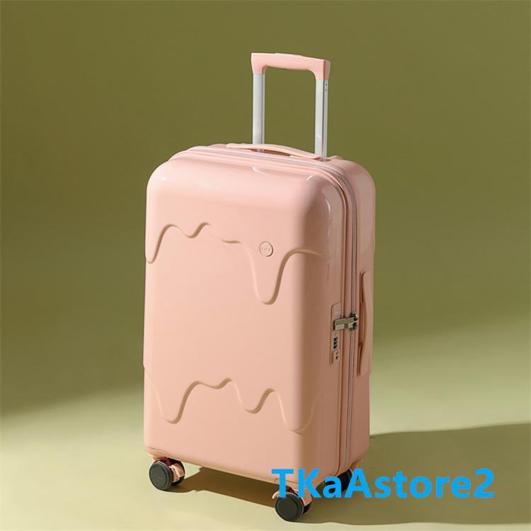 アイスクリーム スーツケース USBポート付き カップホルダー搭載 機内持込み可 子供 キャリーケース ジッパー おしゃれ かわいい 軽量 大容量｜tkastore2｜03