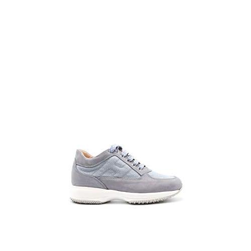 Hogan Luxury Fashion Woman HXW00N00E10MZ4ST01 Light Blue Leather Sneakers | Spring Summer 20 並行輸入品