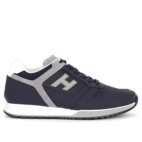 人気ブラドン Hogan Sneaker 並行輸入品 7,5(UK)-8?(US) Grigia E Blu Pelle in H321 スニーカー
