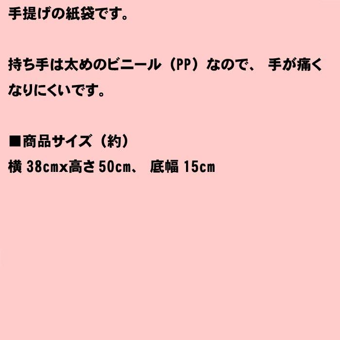 ペーパーバッグ　無地　縦長　手提げ袋 ・ホワイト(横38cmｘ高さ50cm、底幅15cm) 0117-14  (横38cmｘ高さ50cm、底幅15cm)　プレゼント ギフト | シモジマ | 07
