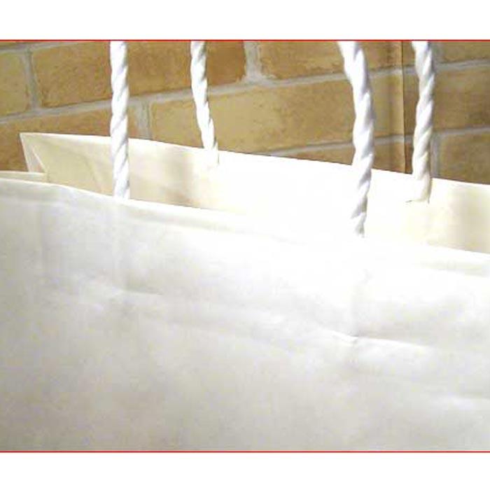 ペーパーバッグ　無地　縦長　手提げ袋 ・ホワイト(横38cmｘ高さ50cm、底幅15cm) 0117-14  (横38cmｘ高さ50cm、底幅15cm)　プレゼント ギフト | シモジマ | 01