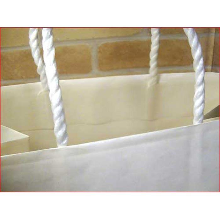 ペーパーバッグ 底幅広　底板付き 手提げ袋・ホワイト(横35ｘ高さ35.5センチ、底幅22センチ) 0117-16  (横３２ｘ高さ２９センチ、底幅２０センチ) | シモジマ | 02