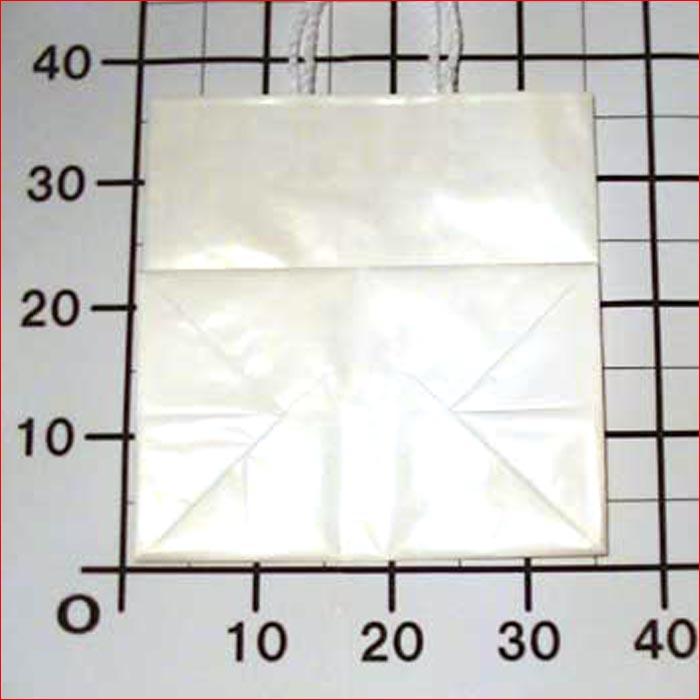ペーパーバッグ 底幅広　底板付き 手提げ袋・ホワイト(横35ｘ高さ35.5センチ、底幅22センチ) 0117-16  (横３２ｘ高さ２９センチ、底幅２０センチ) | シモジマ | 04