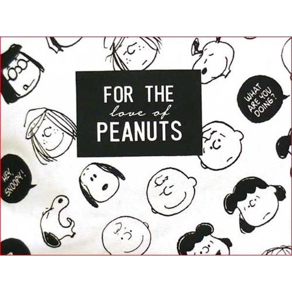 ランチバッグ トートバッグ 保冷ポーチ付き スヌーピー　かわいい フェイス柄 ホワイト&ブラック 0119-19 | SNOOPY | 01