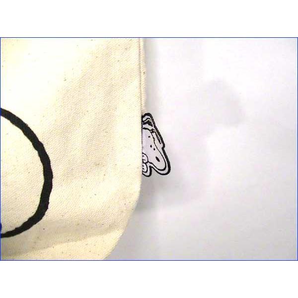 スヌーピー  トートバッグ ミニ　１４３０円⇒SALE　ランチバッグ サブバッグ 手提げ・フェイス　ホワイト 0119-41 | SNOOPY | 02
